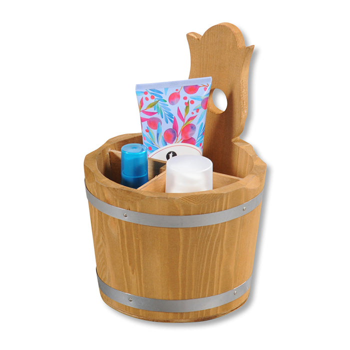Kesper Besteckhalter 14 × 14 × 20 cm, Kiefernholz, Braun