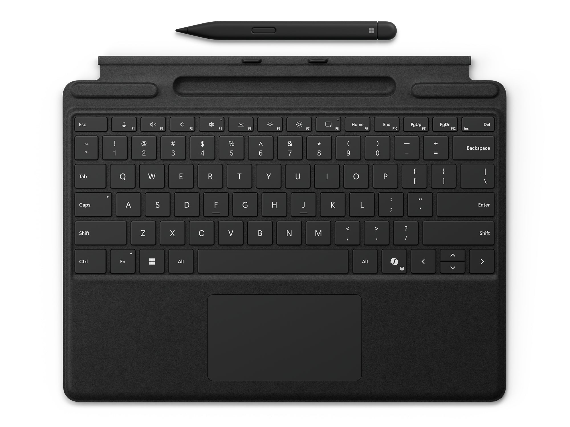 Microsoft Tastatur-Case für Surface Pro 8–11 13" – Microsoft Cover Port, mit Trackpad, Beleuchtung – Schwarz