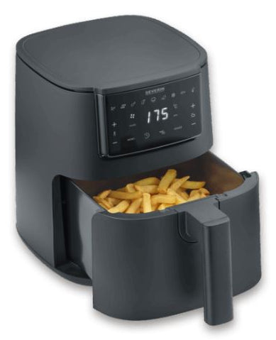 Severin Heissluftfritteuse FR 2461 – 4 l, 1300 W, 8 Programme – Schwarz