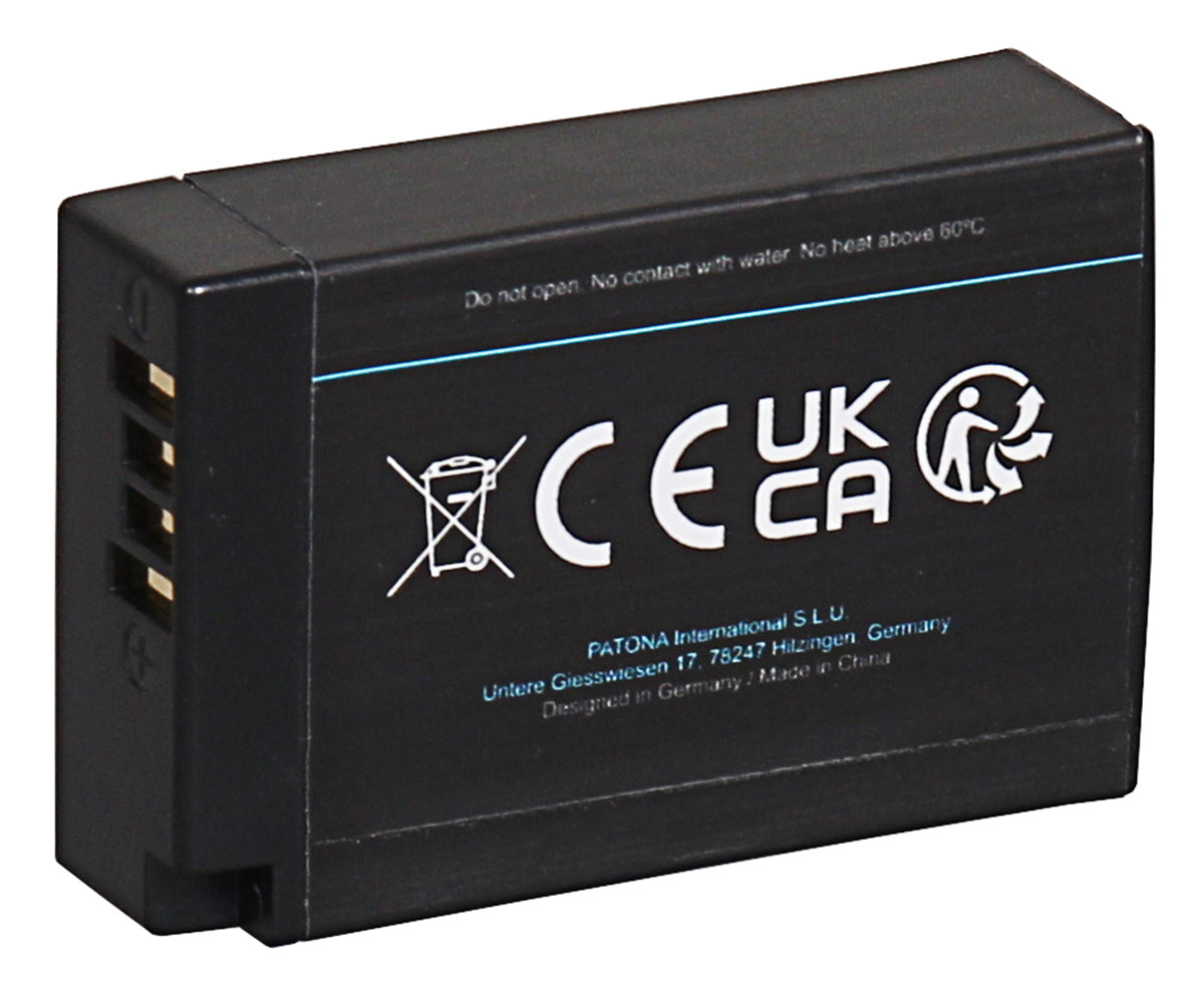 PATONA Platinum Akku LP-E17 1000 mAh 7,2 V – mit USB-C – für Canon EOS RP, 77D, 200D und andere – Schwarz