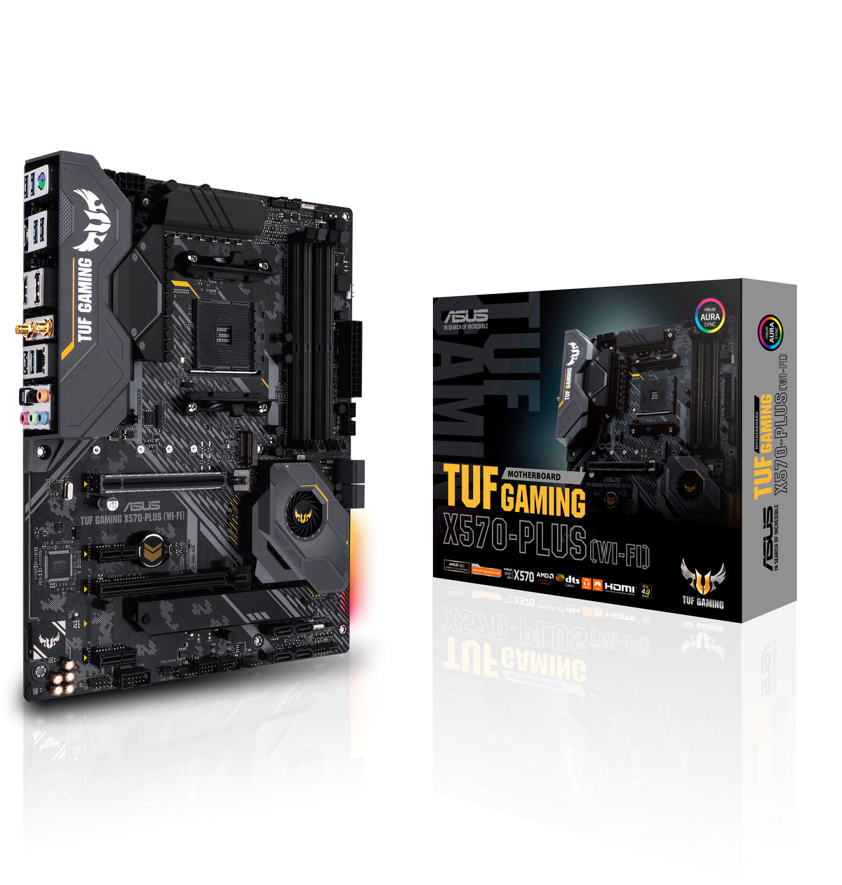 ASUS TUF GAMING X570-PLUS WI-FI – Mainboard – Sockel AM4, AMD X570, ATX, DDR4