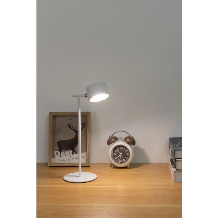 EGLO Wandleuchte Muraglie – Ø 7,5 × 4,5 cm, 140 lm, 5 W, 2700–6500 K, dimmbar, weiss, Akku, Touch