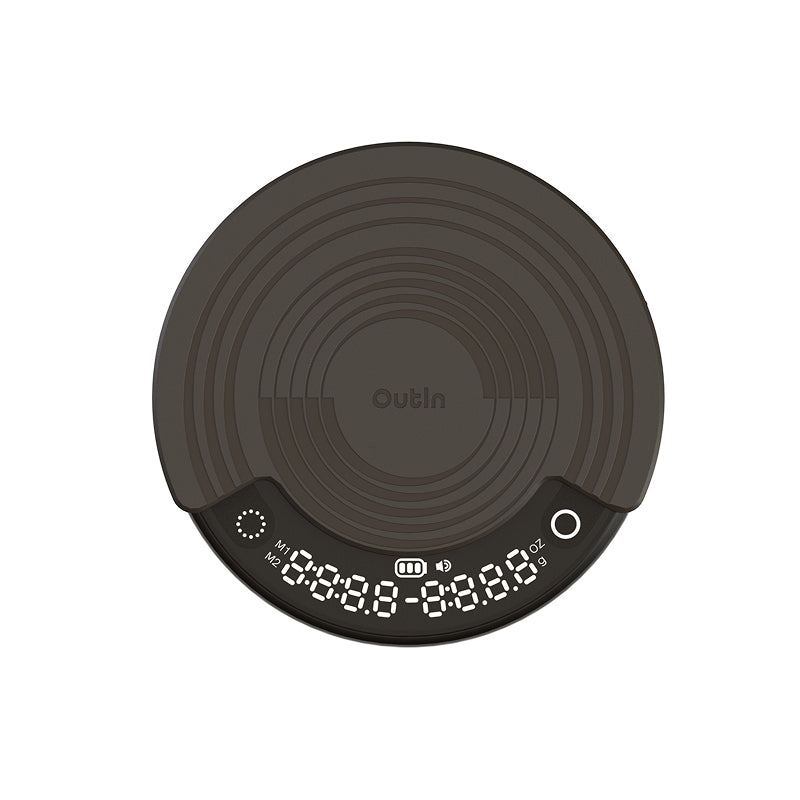 Outin Küchenwaage – Claro OT-SCL-01 – 0,1 g Teilung, Kunststoff, Schwarz