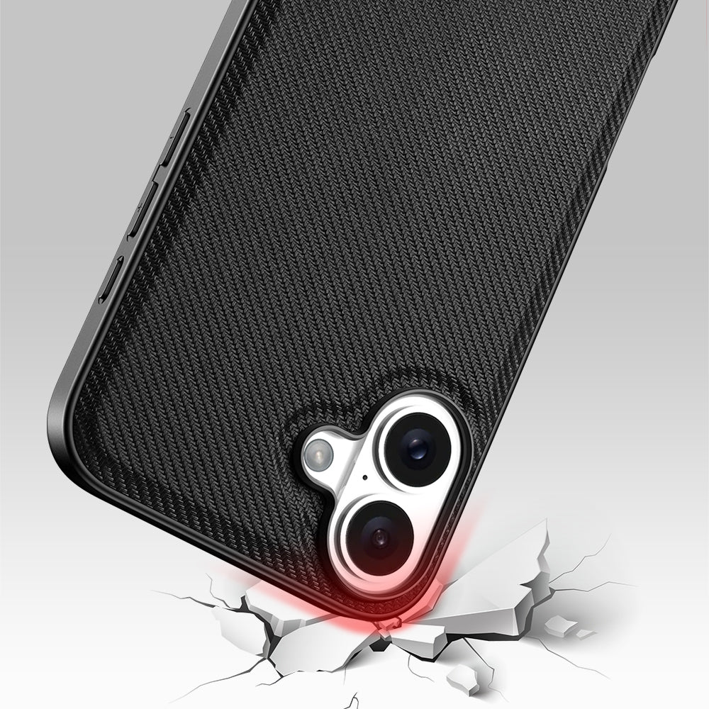 Nevox – Backcover StyleShell NYLO – für Apple iPhone 16 – schwarz – Nylon