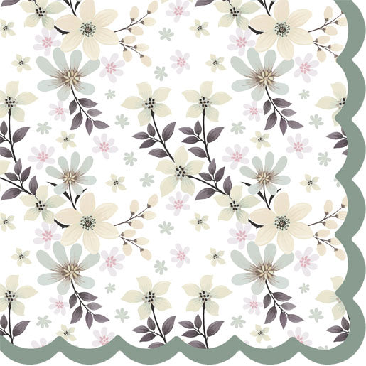 Paper + Design Servietten Blossom Bliss – 33 × 33 cm, 3-lagig – 20 Stück