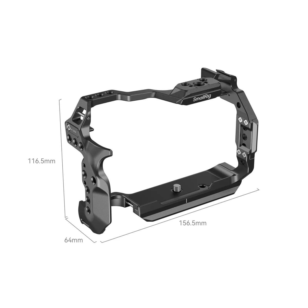 SmallRig HawkLock 4159B Schnellspannkäfig – Aluminium, Schwarz – für Canon EOS R6 Mark II