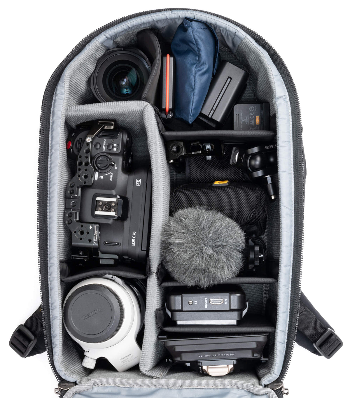 Think Tank Walker Pro Kamerarucksack – 24 L, für 14" Notebook – Spritzwassergeschützt, Neopren/Nylon, Schwarz
