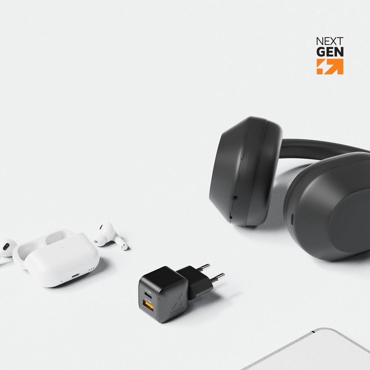 Xtorm XECNG251 NextGen USB-Ladegerät 25 W – USB-C×1, USB-A×1 – PD, QC 3.0, GaN