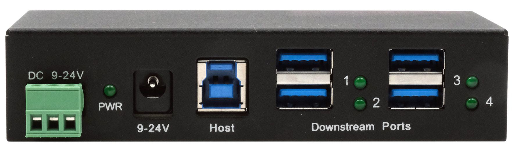 EXSYS EX-11244HMS USB-Hub – USB-B, 4× USB-A, für Windows/Mac/Linux