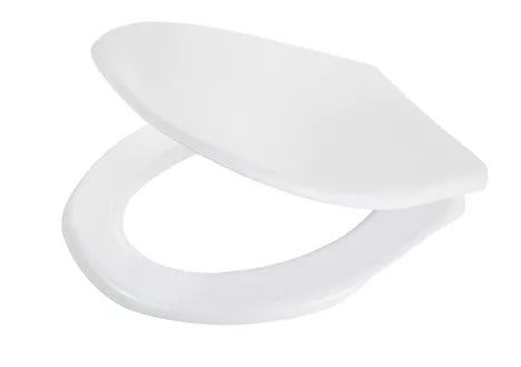 Diaqua Toilettensitz – Polypropylen, Weiss, mit Deckel, 38,5 × 46 cm