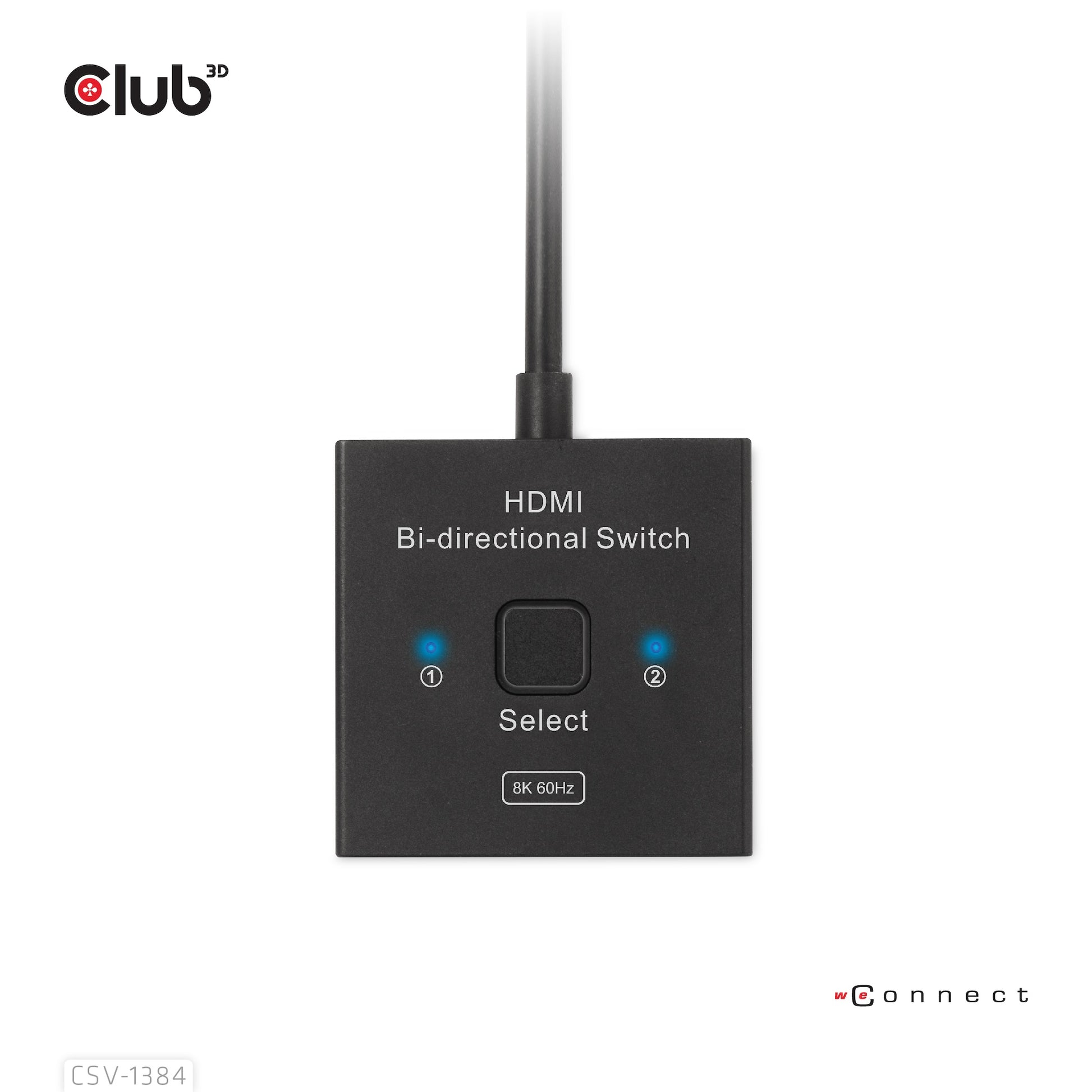 CLUB3D Club 3D CSV-1384 – HDMI Switch, 2×1, 8K@60 Hz