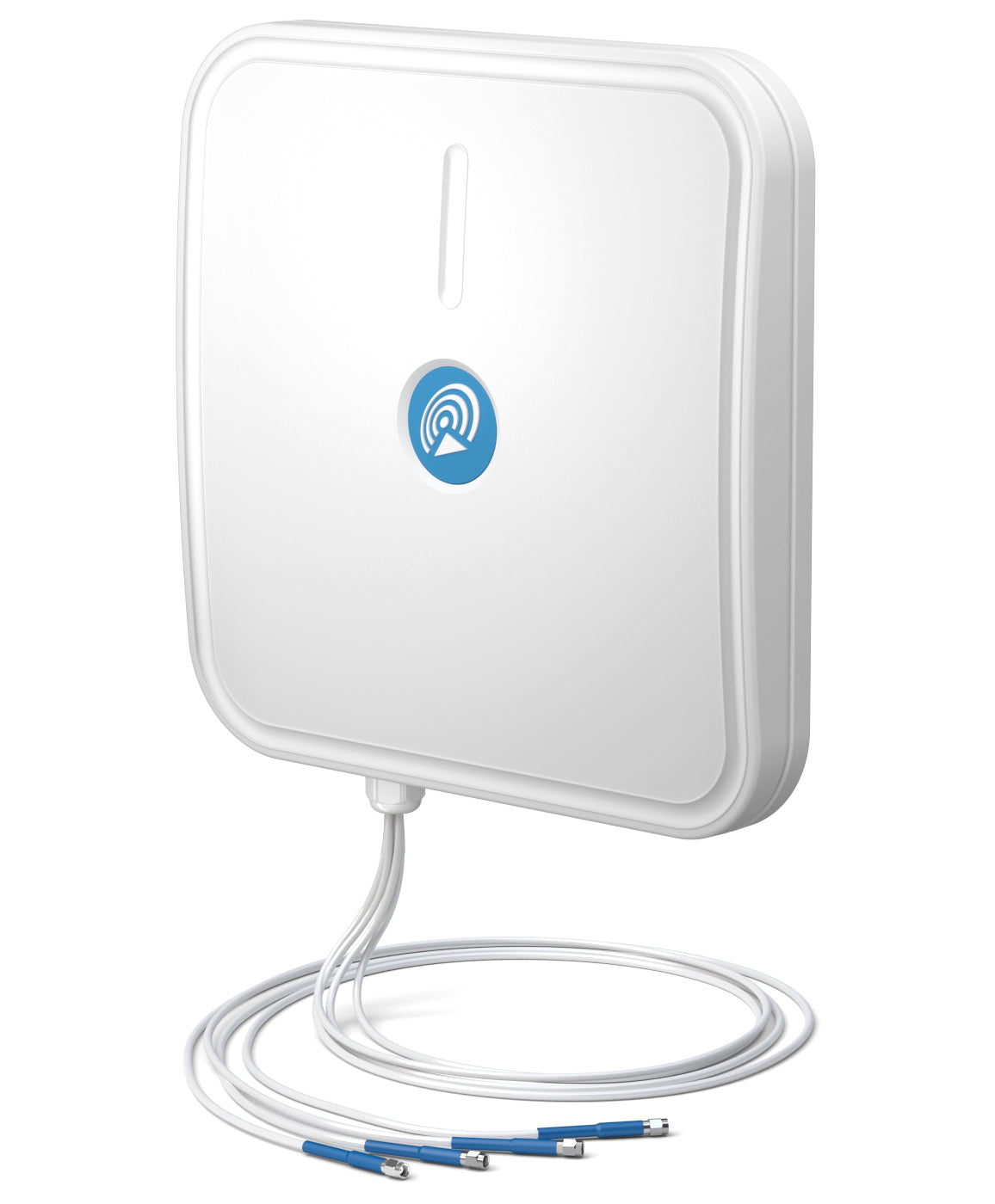 QuWireless QuSector 15V-35-4 – Richtantenne, 2,4–2,5 / 5–7,125 GHz, 15 dBi, RP-SMA, IP67, Decke/Wand, Weiss