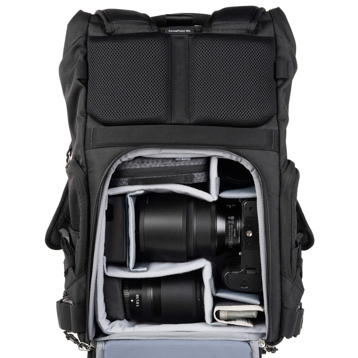 Think Tank FocusPoint Kamerarucksack – 31 l, Nylon/Polyester – für Notebooks bis 40,6 cm (16") – Schwarz
