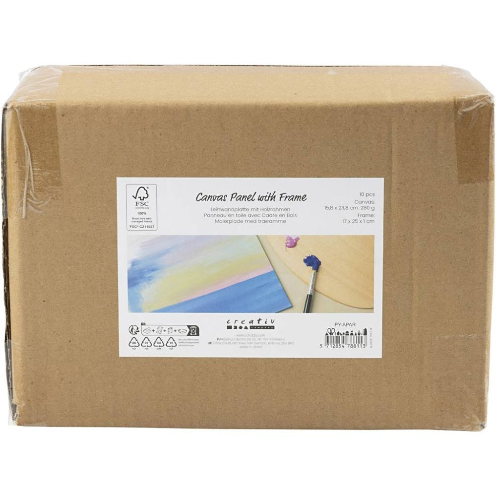 Creativ Company Keilrahmen, Holz, 15,8 × 23,8 cm, Weiss