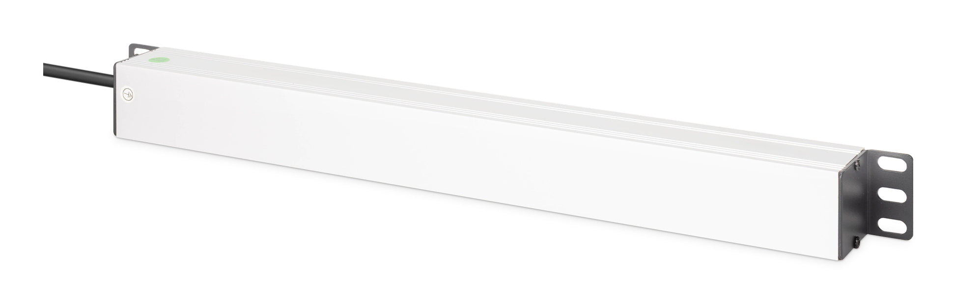 Digitus Rack-PDU – 1U, horizontal/vertikal, 7× Schuko (Typ F), 230 V/16 A, 2 m, schwarz/silber