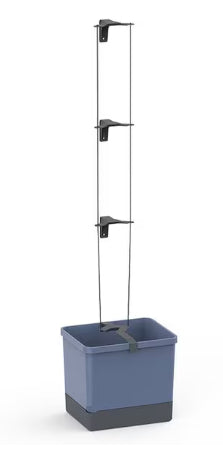 Gusta Garden Pflanzgefäss – 33,5 × 28,7 × 25,6 cm – Polypropylen, Blau