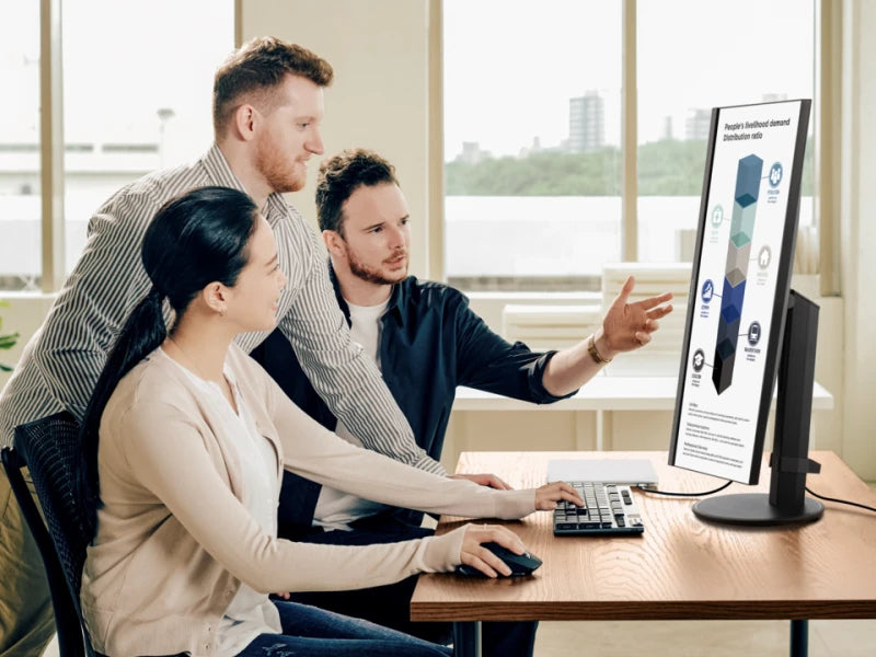 ViewSonic VG2709U-2K – Monitor, 27" 2560 × 1440 (WQHD), USB-C, DisplayPort Ein-/Ausgang, RJ45, Daisy Chain