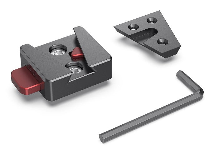SmallRig MD2801B V-Lock-Montageplatte – Aluminium, 52 × 35,5 × 14 mm, 1/4"-20 Gewinde – Schwarz