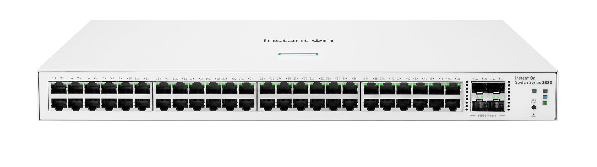 HPE Aruba 1830 48G 4SFP JL814A – Managed Switch – 48×GbE, 4×SFP, L2, 1U