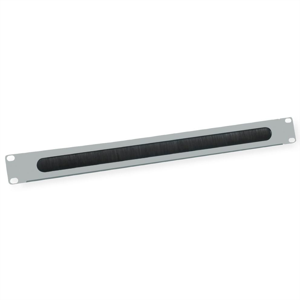 VALUE 19" Kabelführung, 1 HE, Bürstendichtung, 500 mm Tiefe, RAL 7035 (Lichtgrau)
