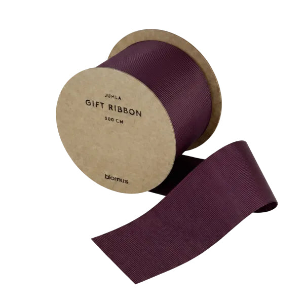 Blomus Geschenkband, JUHLA L, Polyester, Violett, 50 mm × 5 m, 1 Stk.