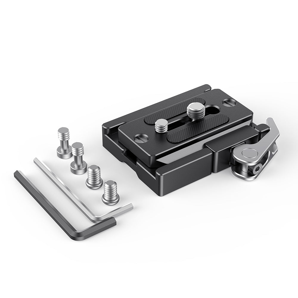 SmallRig 2144B Schnellwechselplatte – Aluminium, 72 × 70 × 14 mm, 1/4" & 3/8"-Gewinde – 2er-Pack