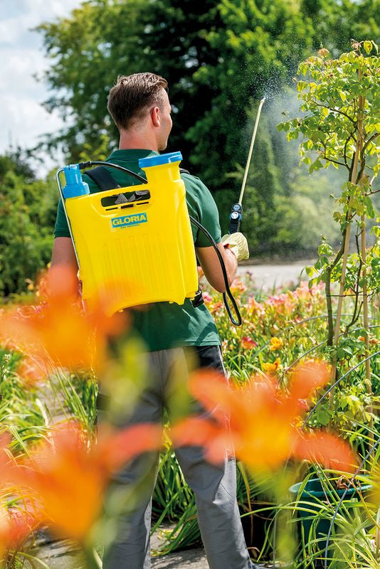 GLORIA Drucksprüher Hobby 1200 – 12 l – gelb – Kunststoff
