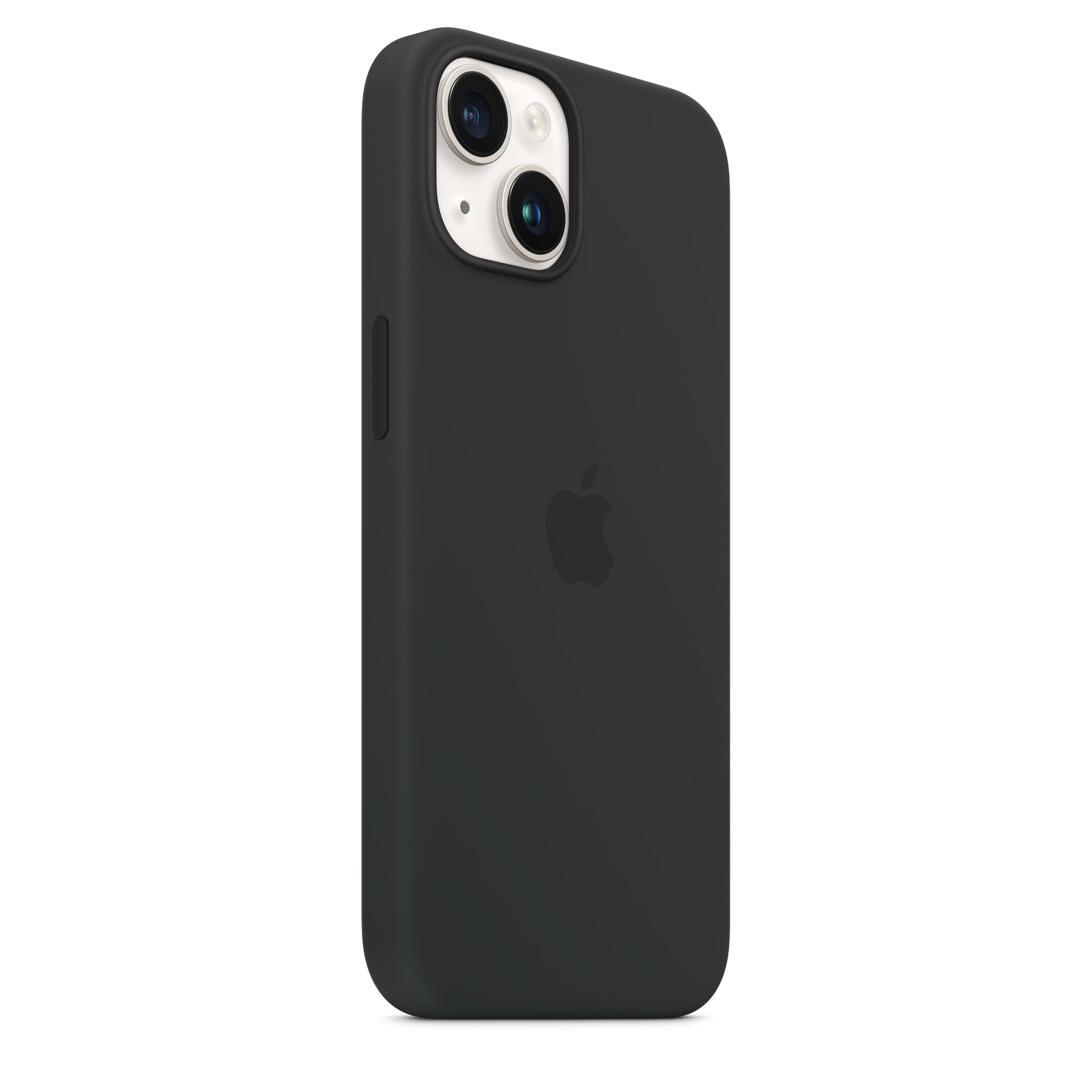 Apple Backcover – für Apple iPhone 14, MagSafe, Silikon+Mikrofaser, Schwarz