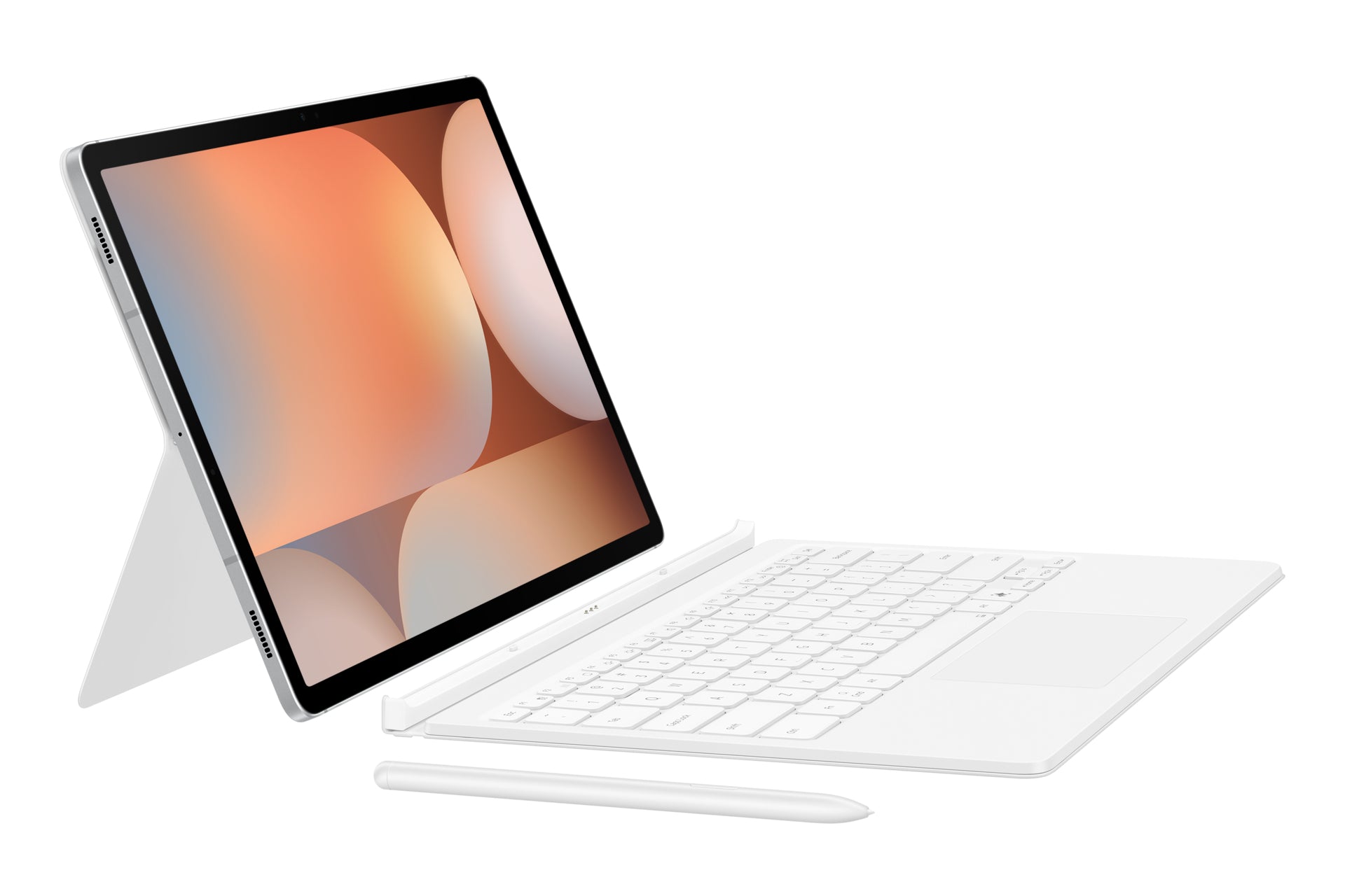Samsung Book Cover Keyboard EF-DX825 – für Samsung Galaxy Tab S10+, S9+, S9 FE+ – 12,4" – Weiss
