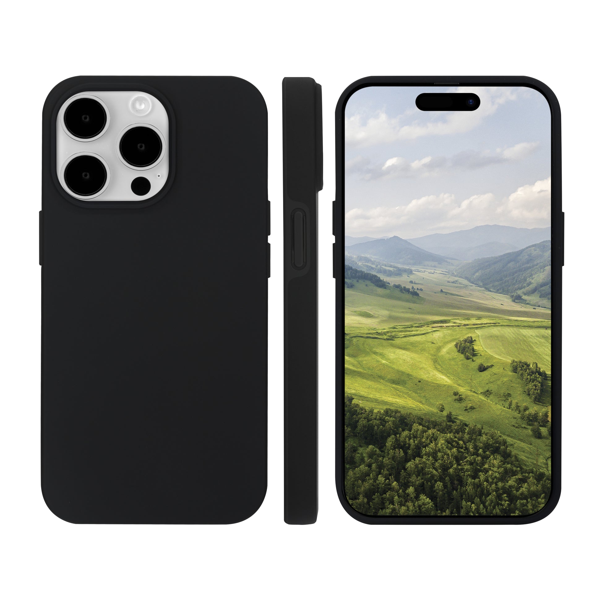 dbramante1928 Backcover – für Apple iPhone 15 Pro Max – schwarz – Recycling-Kunststoff – MagSafe-kompatibel