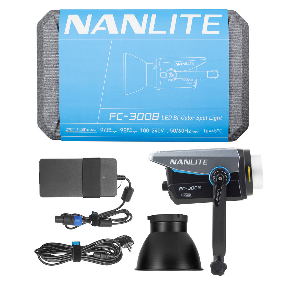 Nanlite FC-300B Bi-Color LED-Panel – 300 W, 2700–6500 K, CRI 96, TLCI 98, dimmbar