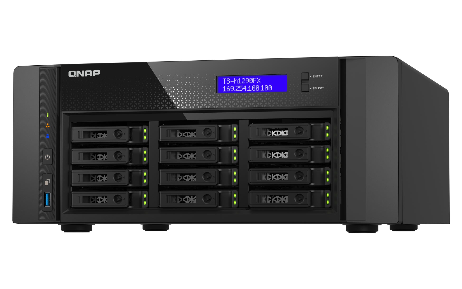 QNAP TDS-h2489FU-4314-512G – 12-Bay NAS, AMD EPYC 7302P 16 Kerne