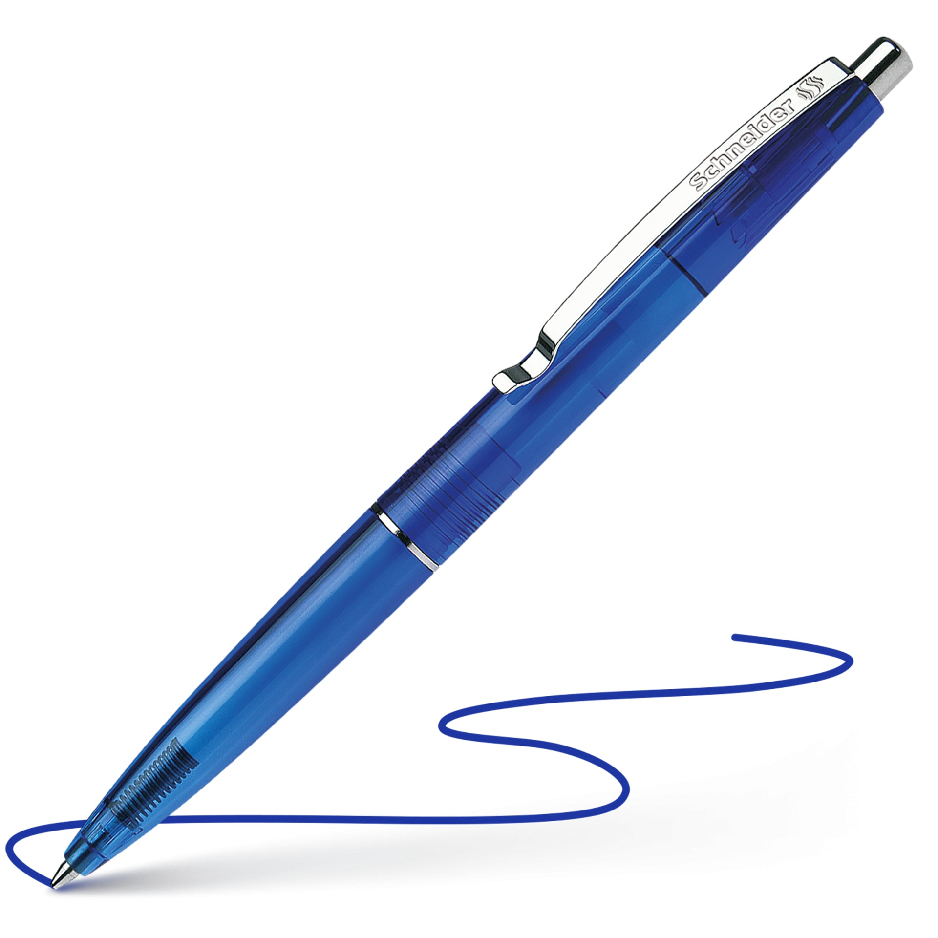 Schneider AG Schneider K20 ICY Kugelschreiber – 20er Pack, Blau, Medium, Druck, dokumentenecht, nachfüllbar