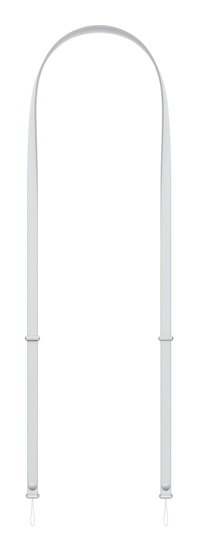 Apple Schultergurt – für Smartphone – Hellgrau, rPET/Edelstahl