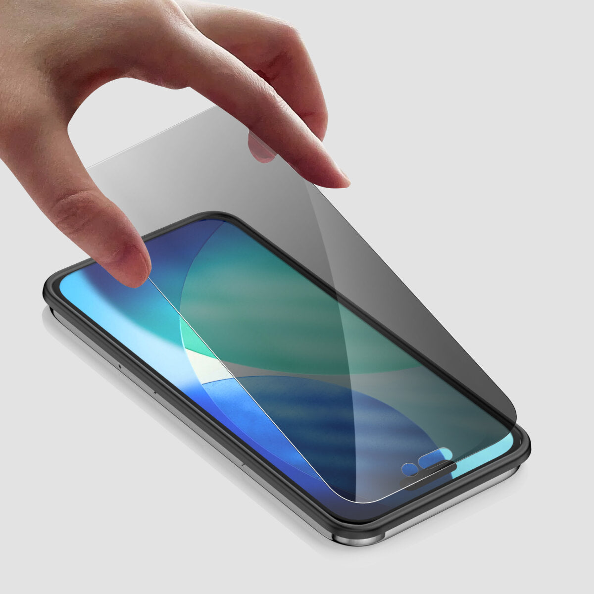 4smarts Privacy-Filter (Panzerglas), Case Friendly – für iPhone 17 – mit Applikator