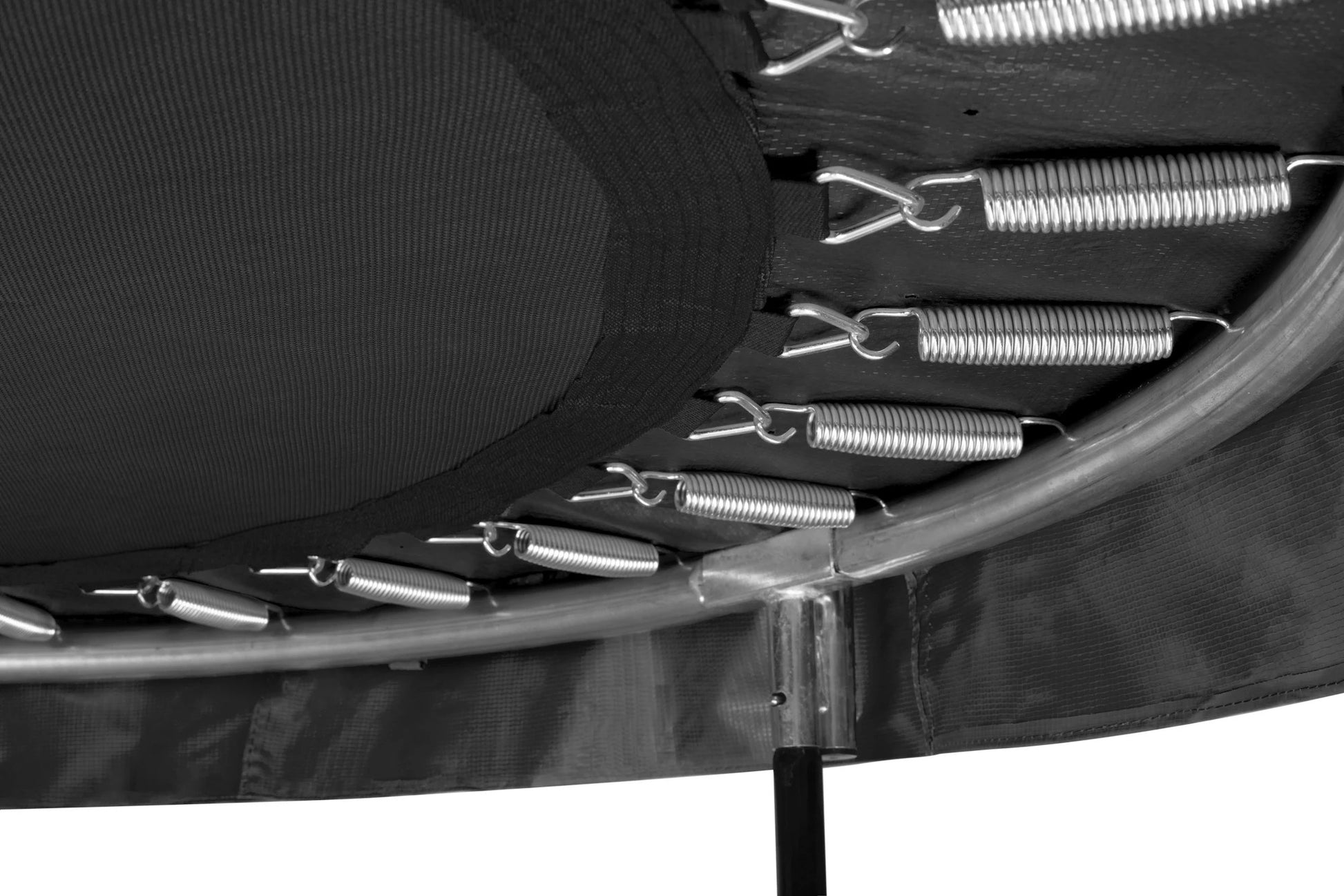 Salta Trampolin über der Erde – rund – Ø 153 cm – max. 50 kg, 30 Federn – ab 5 Jahren – Stahl, schwarz – CE, TÜV