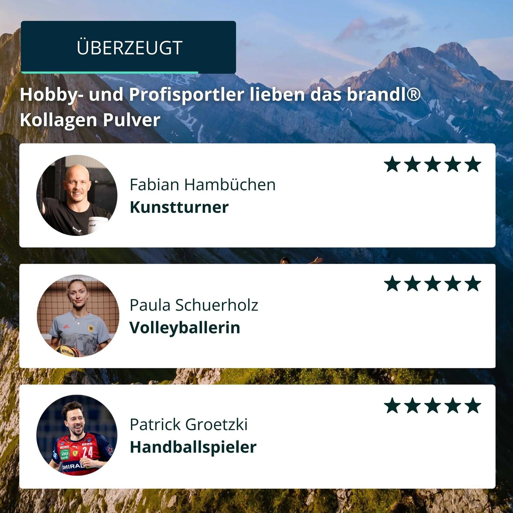 Brandl Nutrition Kollagen Pulver Pfirsich – glutenfrei, laktosefrei