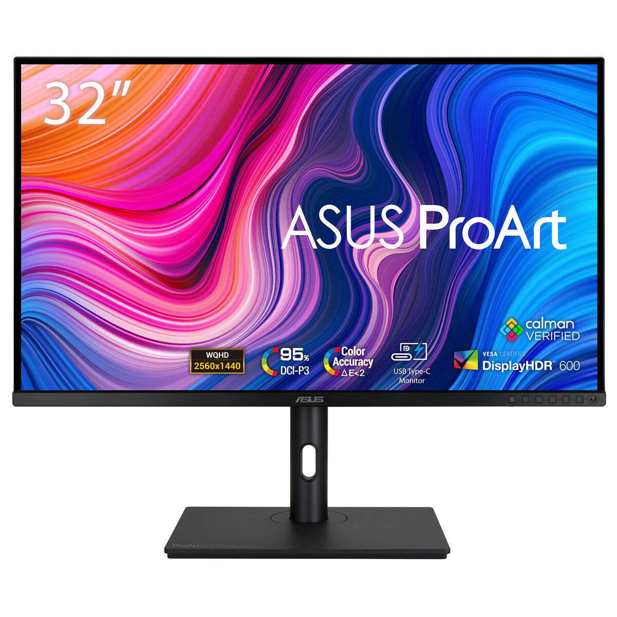 ASUS ProArt PA328CGV – Monitor, 32", IPS, 165 Hz, 450 cd/m², USB-C, Lautsprecher, VESA 100 × 100, Schwarz