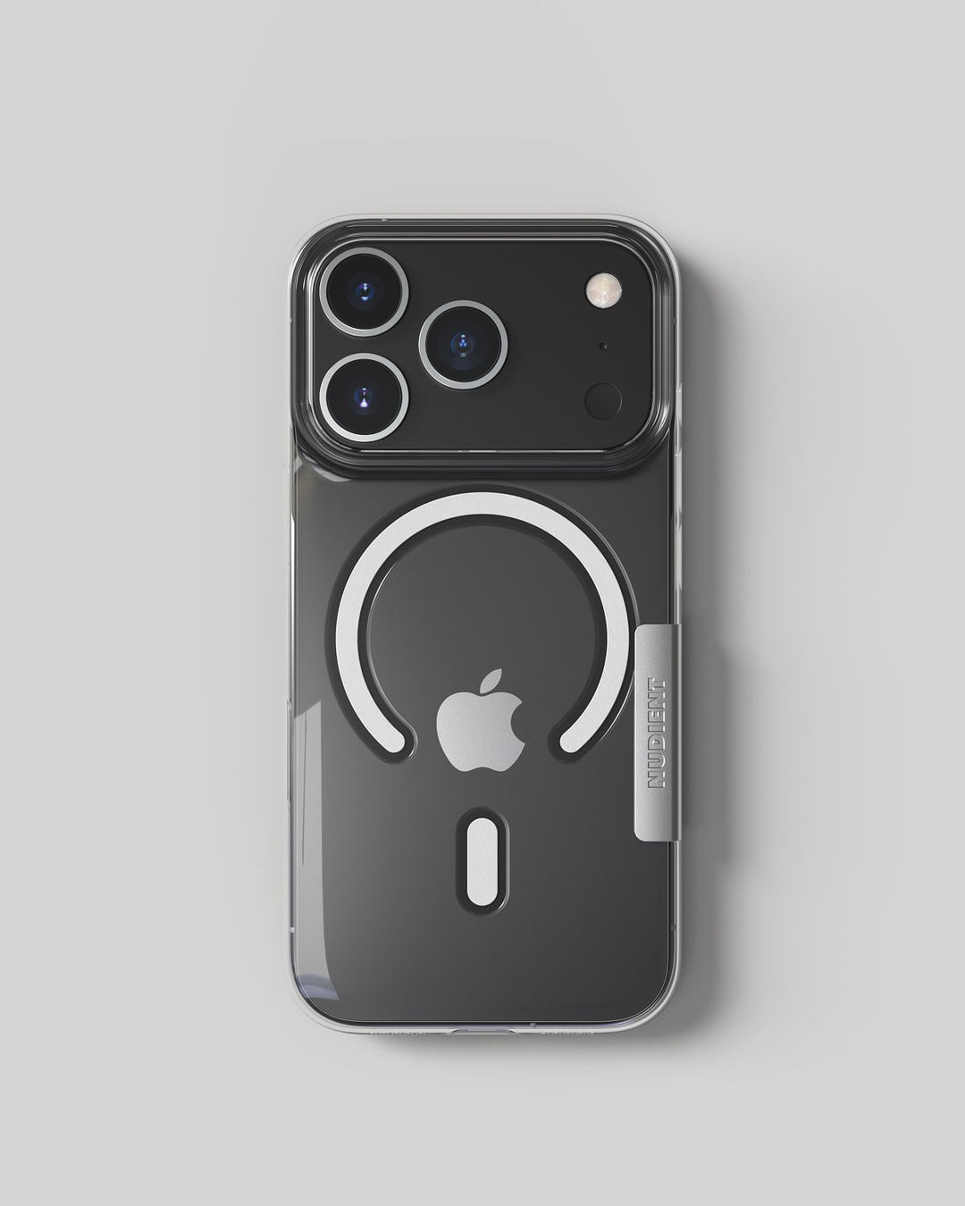 NUDIENT Backcover – für Apple iPhone 17 Pro – transparent – MagSafe kompatibel, kratzresistent