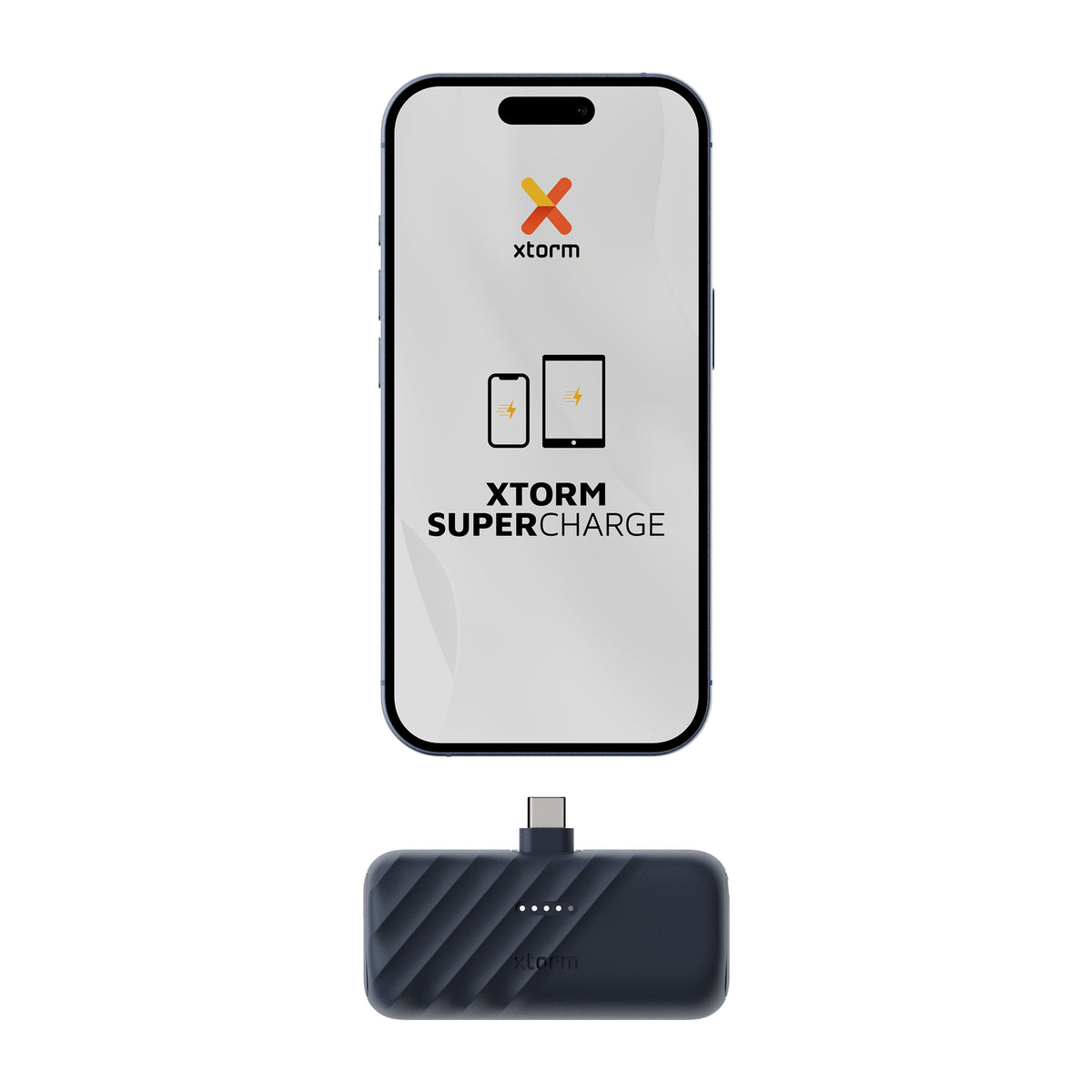 Xtorm Go2 Powerbank 5'000 mAh – 20 W PD, 1× USB-C, blau