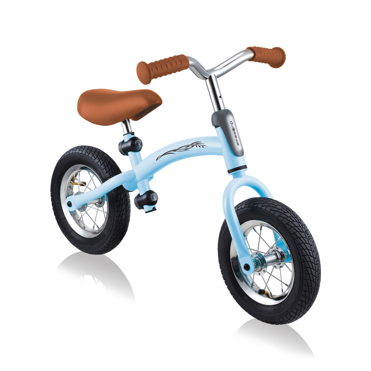 Globber GO BIKE AIR Aufsitzlaufrad – Luftreifen Ø 25,4 cm, verstellbar – ab 3 Jahren – Hellblau