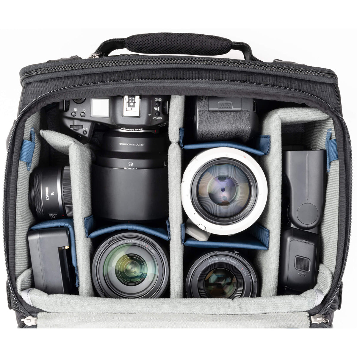Think Tank Airport Navigator V2.0 Trolley – 22 l, 406 × 406 × 254 mm, 4.5 kg, 4 Räder – PU/Nylon – Schwarz