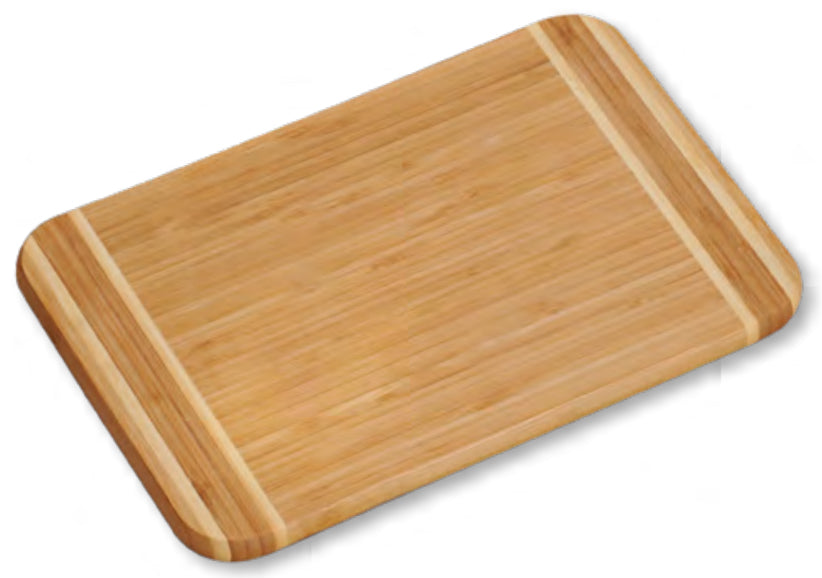 Kesper Schneidebrett 39 × 29 × 1,6 cm, Bambus, mit Saftrille, natur