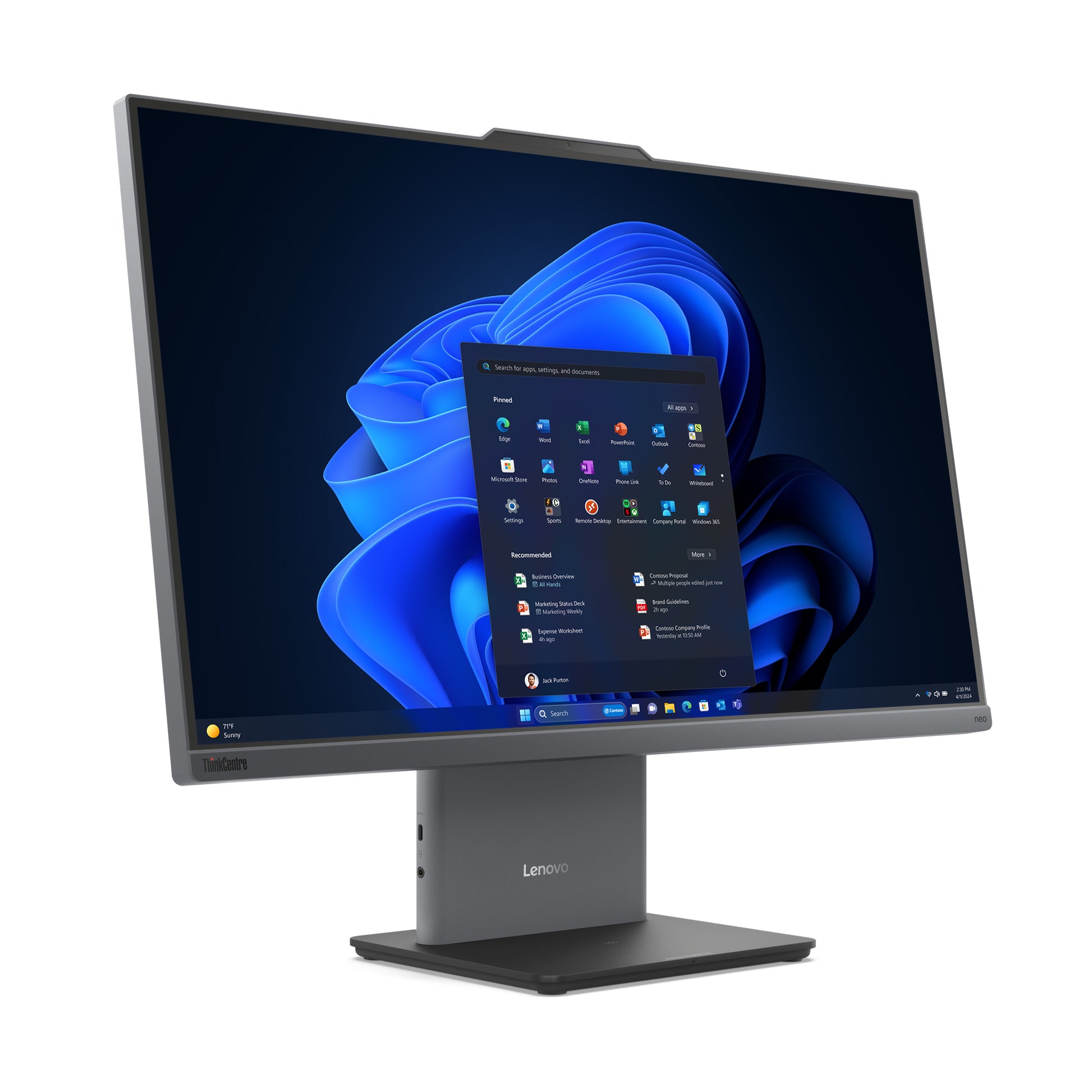 Lenovo ThinkCentre Neo 55A 24 Gen 6 All-in-One – 23,8" Full HD, AMD Ryzen 5 220, 16 GB RAM, 512 GB SSD, Windows