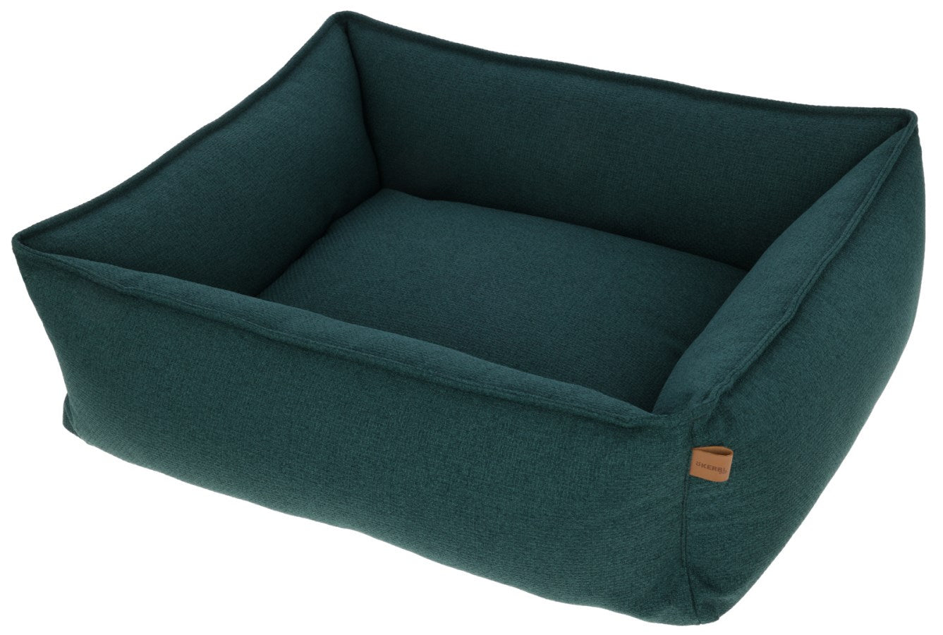 Kerbl Oliver Kuschelbett – 70 × 60 cm, Polyester, abnehmbarer Bezug, grün