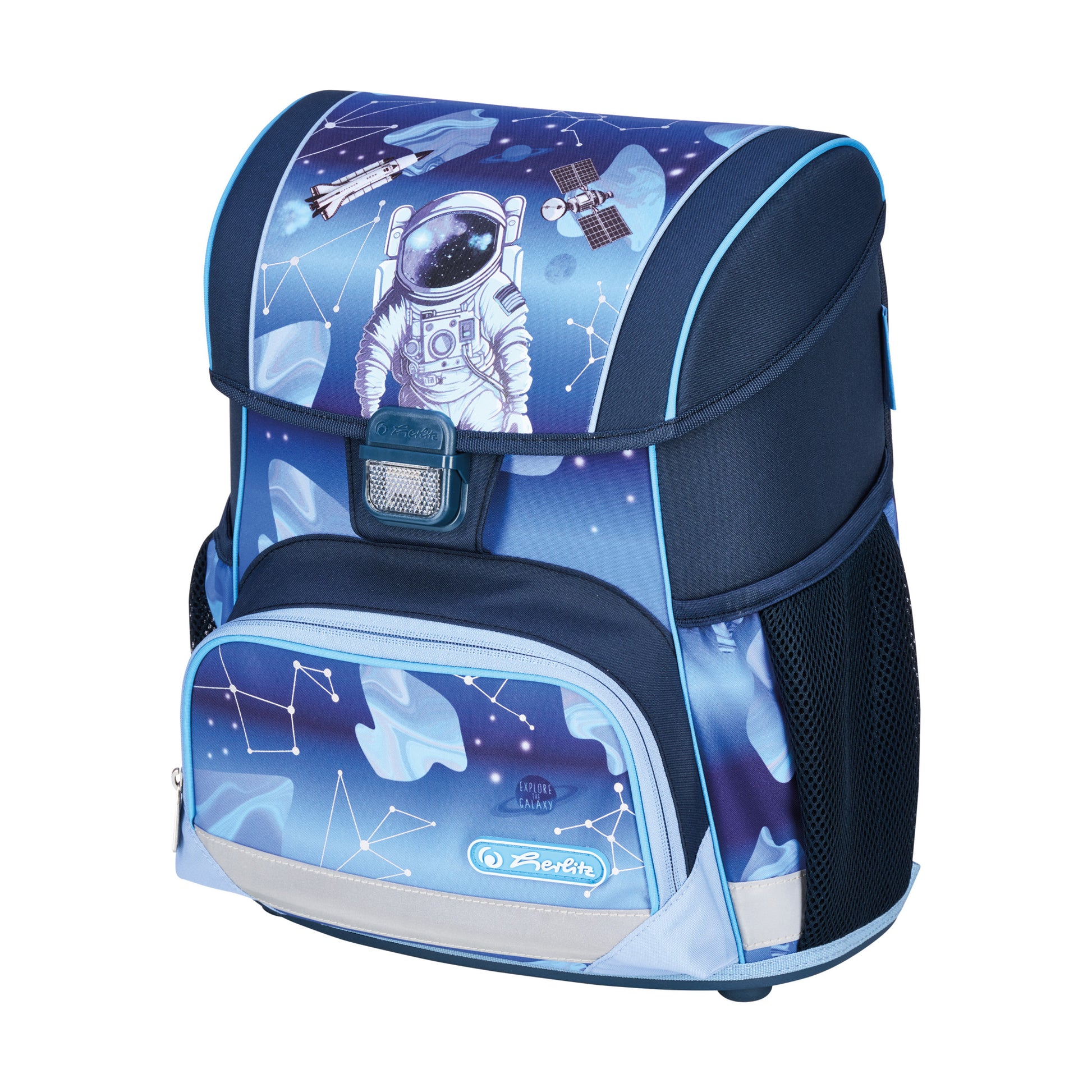 Herlitz Loop Plus – Schulrucksack-Set, Cosmic Explorer, 17 l, 31×37×22 cm