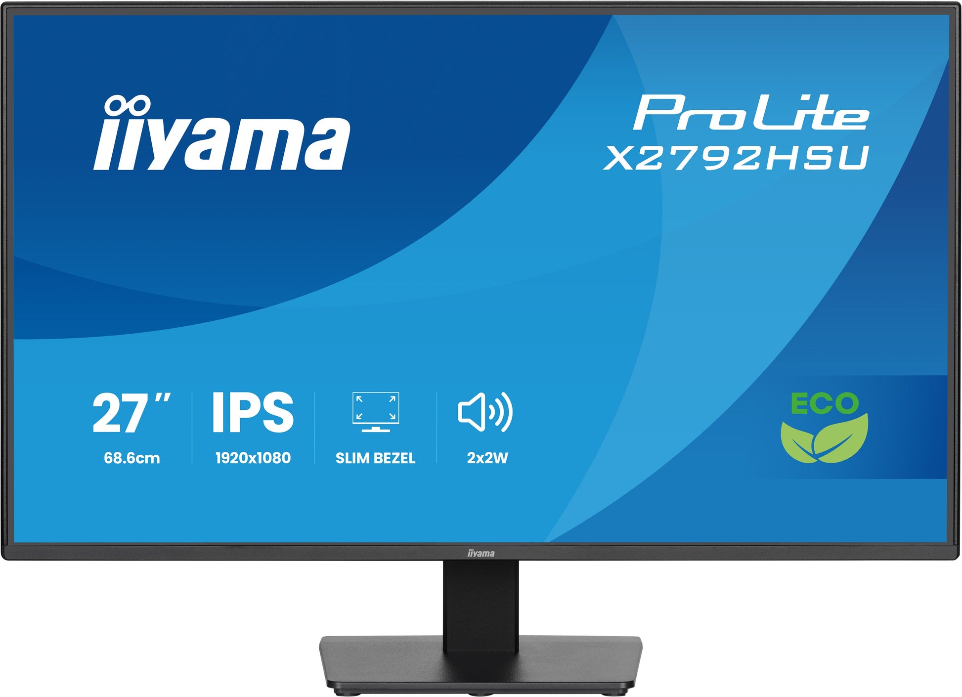 iiyama ProLite X2792HSU-B1 – Monitor, 27", 1920 × 1080 (Full HD), IPS, 120 Hz, 300 cd/m²