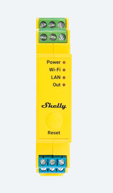 Shelly LED Controller Pro RGBWW PM – WLAN/Bluetooth, 12–24 V – Gelb – für Amazon Alexa, Google Assistant