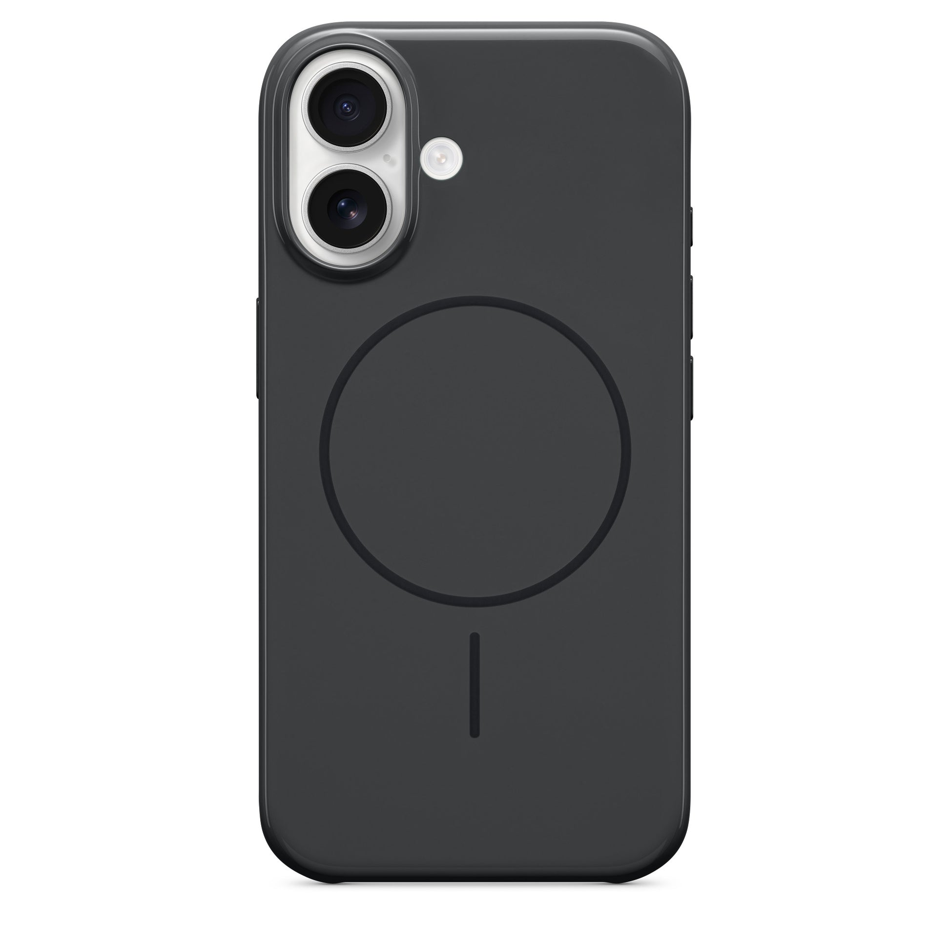 Apple Backcover – für Apple iPhone 16, MagSafe, PC+TPU+Mikrofaser, Schwarz