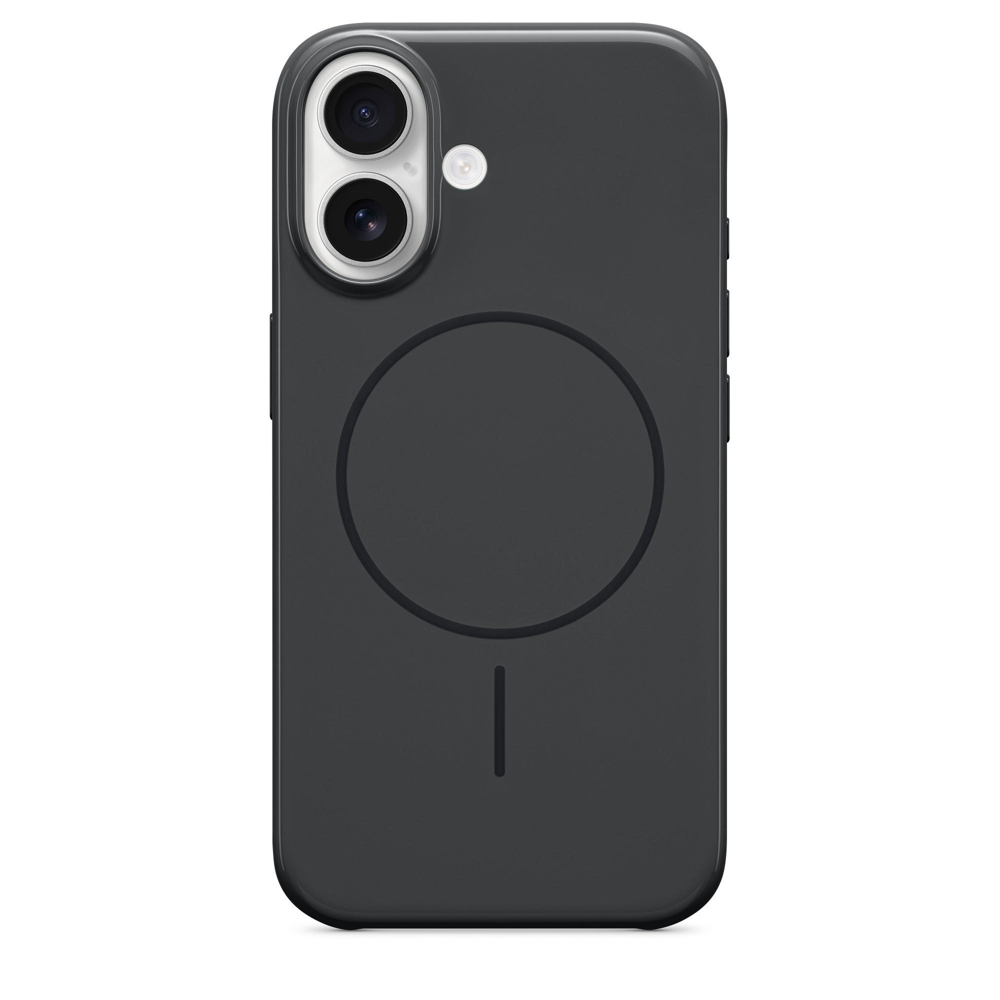Apple Backcover – für Apple iPhone 16, MagSafe, PC+TPU+Mikrofaser, Schwarz